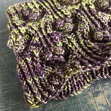 Brinjal cowl pattern